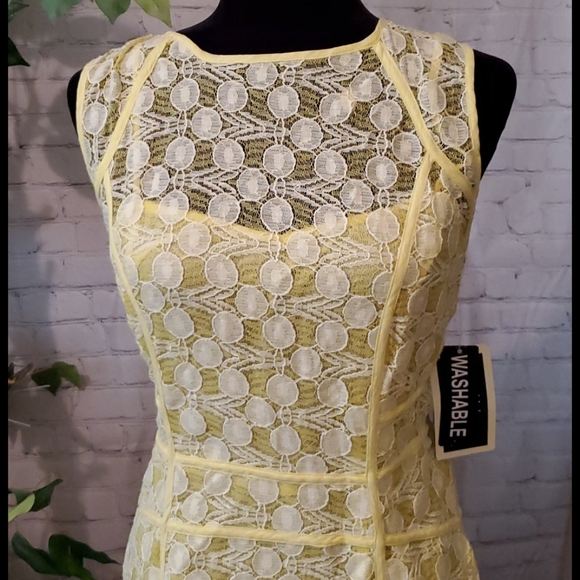 NWT Julian Taylor Embroidered Floral Lace Dress 14 - Picture 3 of 8